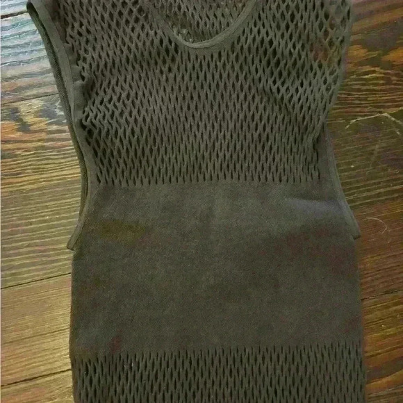 Zara Woman’s Brown And Mesh Bodysuit Size Med/Lg - Picture 2 of 6